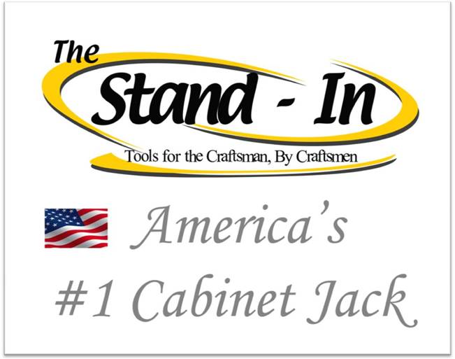 shop made adjustable cabinet jacks